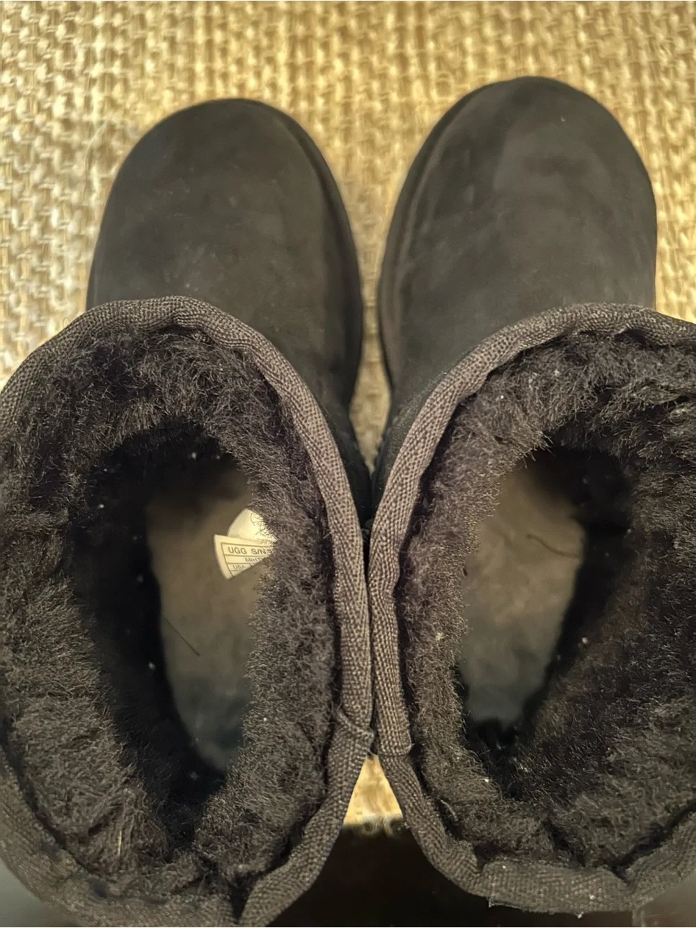 UGG black suede